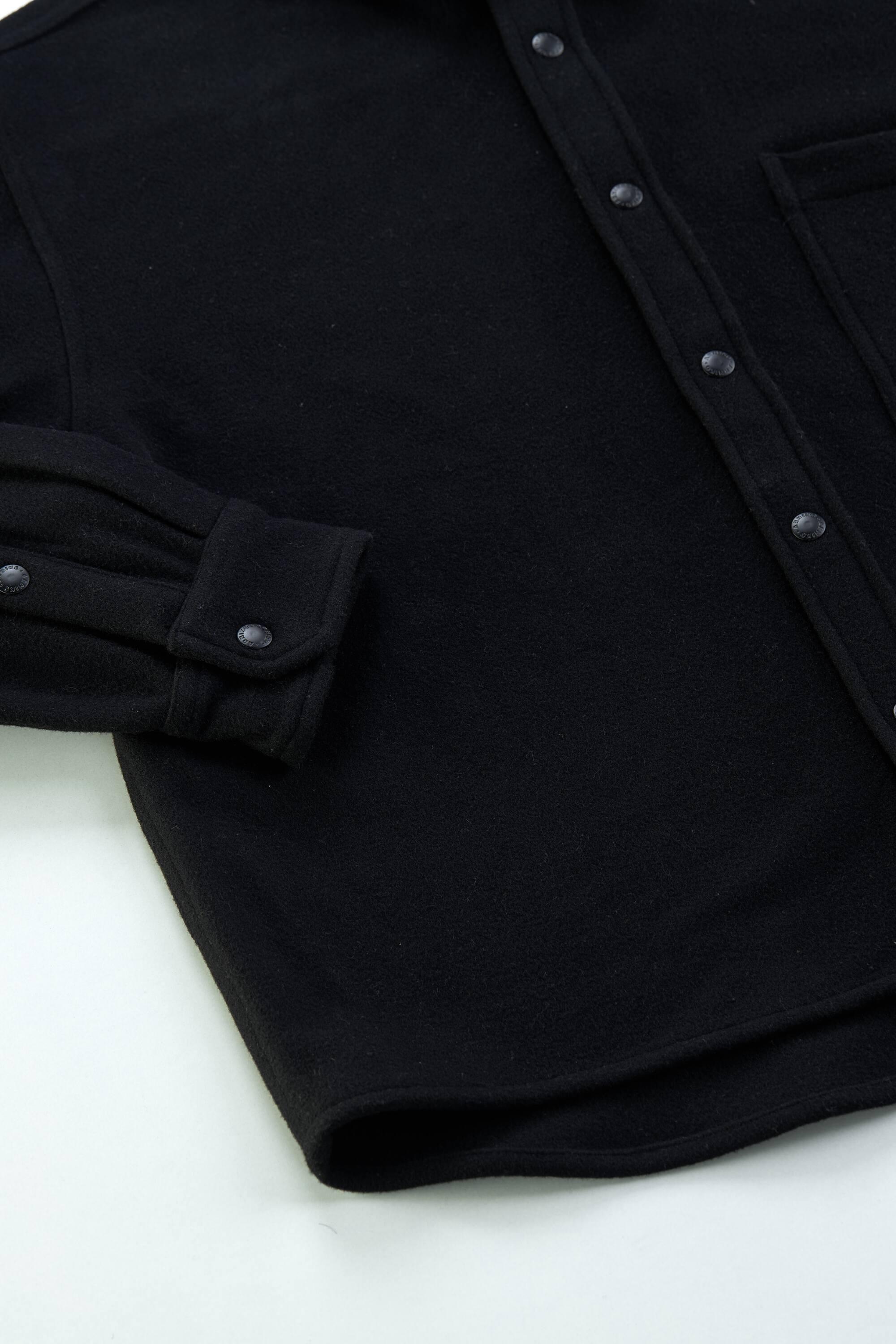 Arniko JP Overshirt Black Unisex Wollmix schwarz